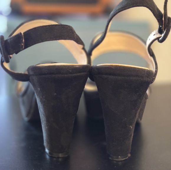 Allegra K Women's Faux Suede Slingback with Adjustable Strap Women's Size 8.5 - Picture 4 of 4